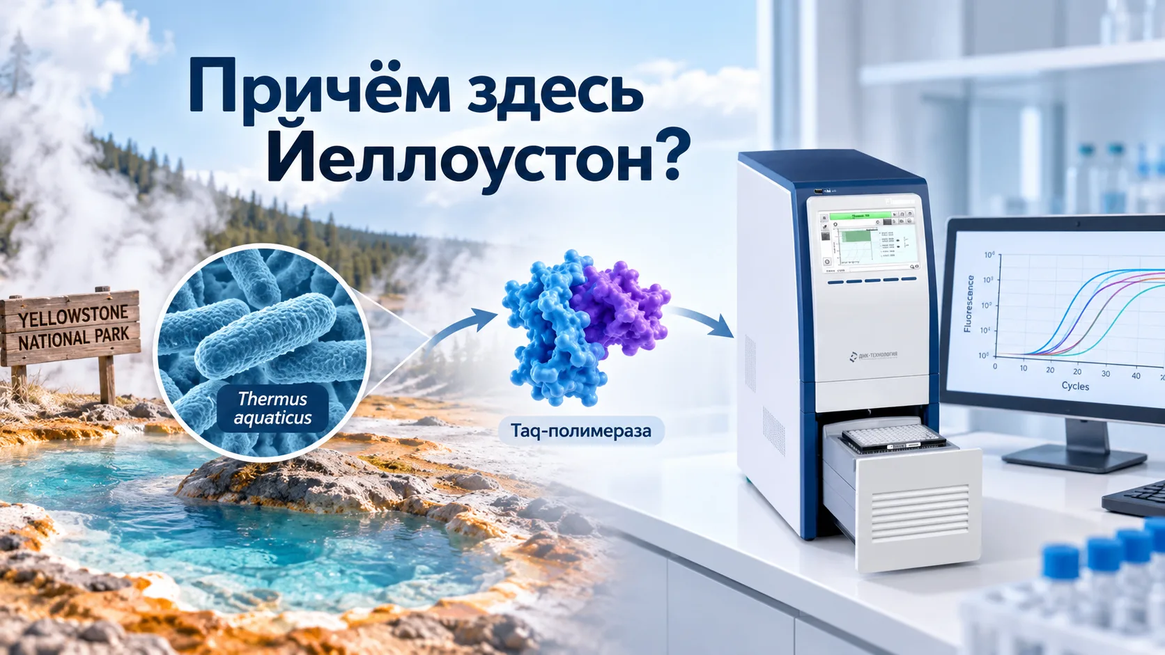 🌋 Причём здесь Йеллоустон, если мы говорим о ПЦР?