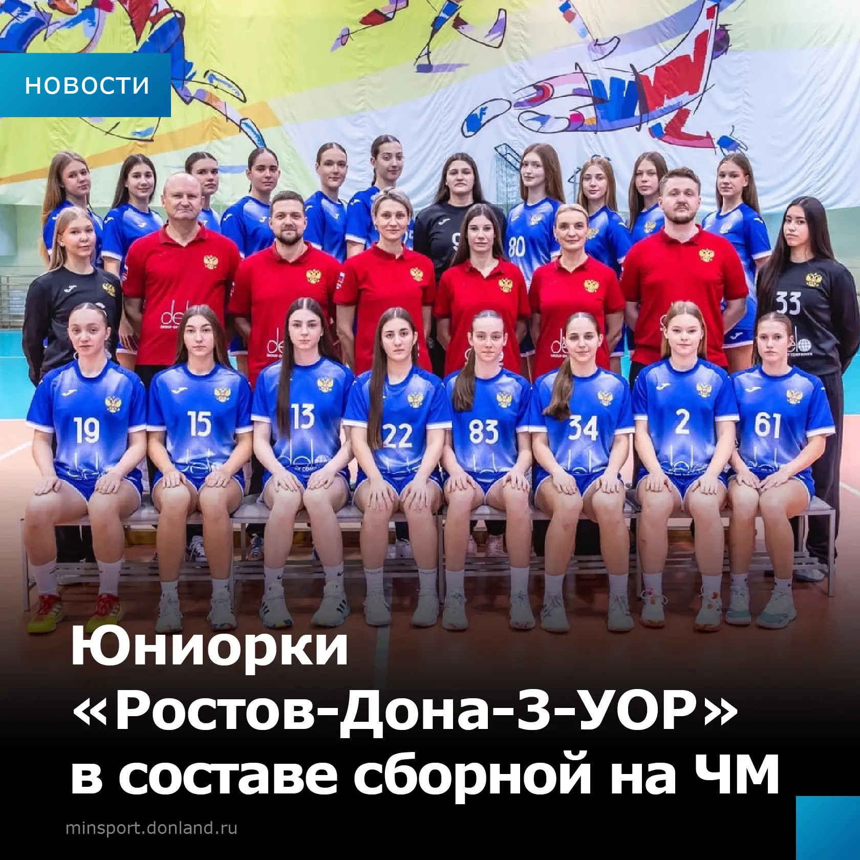 🇷🇺Ростовчанки в составе юниорской сборной России по гандболу на чемпионате мира