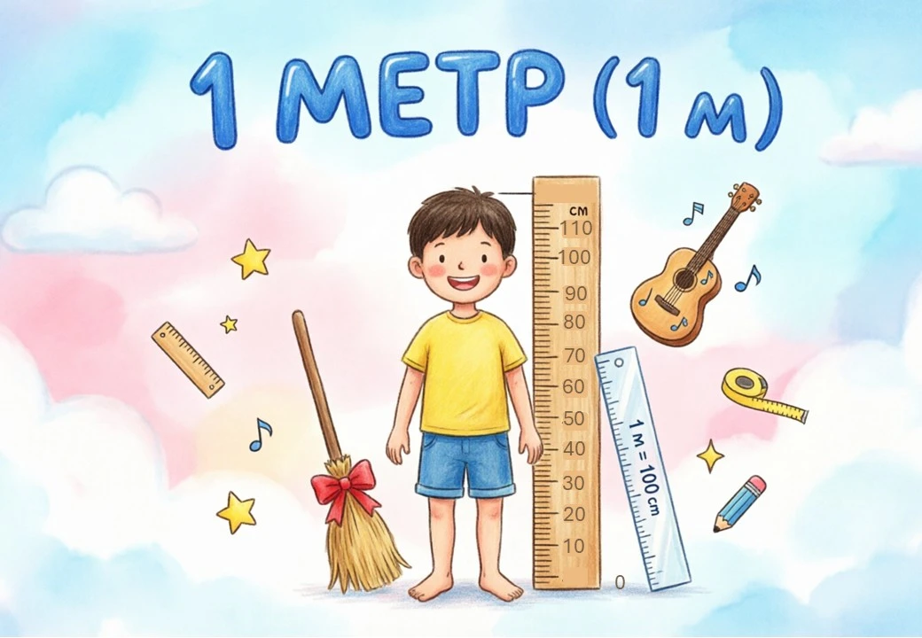 📏 «А сколько это — 1 метр?» — самый частый вопрос на уроке математики во 2 классе! 😅