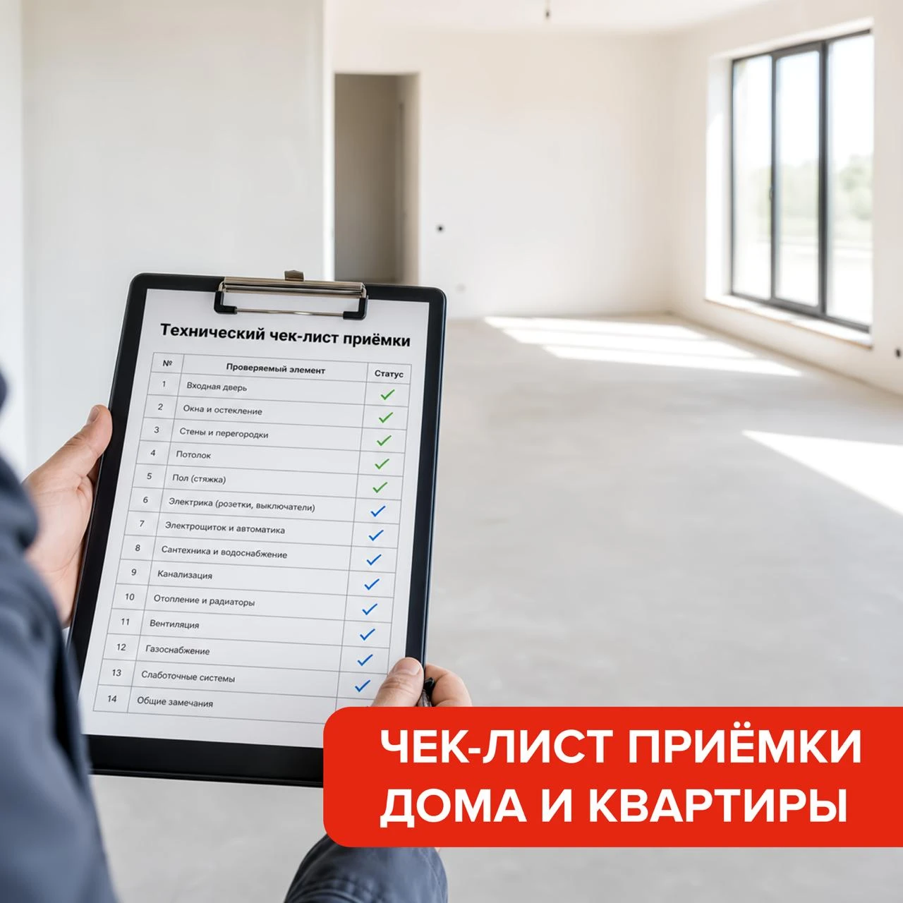 ⛳️Новое жилье без неприятных сюрпризов: чек-лист для приемки дома от экспертов компании...