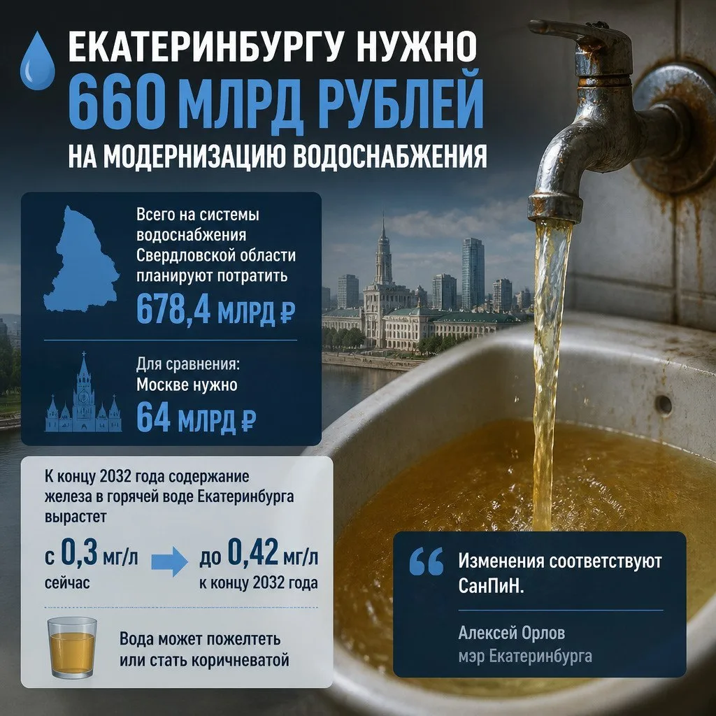 Главное: на воду для Екатеринбурга нужно 660 миллиардов — и к 2032 году она, похоже, по...