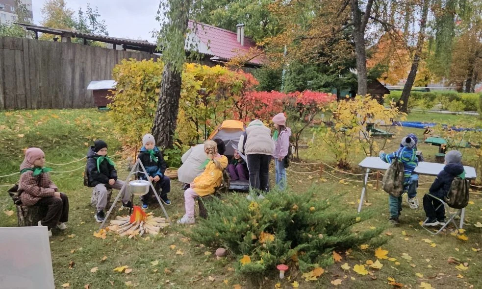 🌳⛺️В Прогимназии в рамках проекта «Территория Патриота» открыт туристический комплекс⛺️🌳
