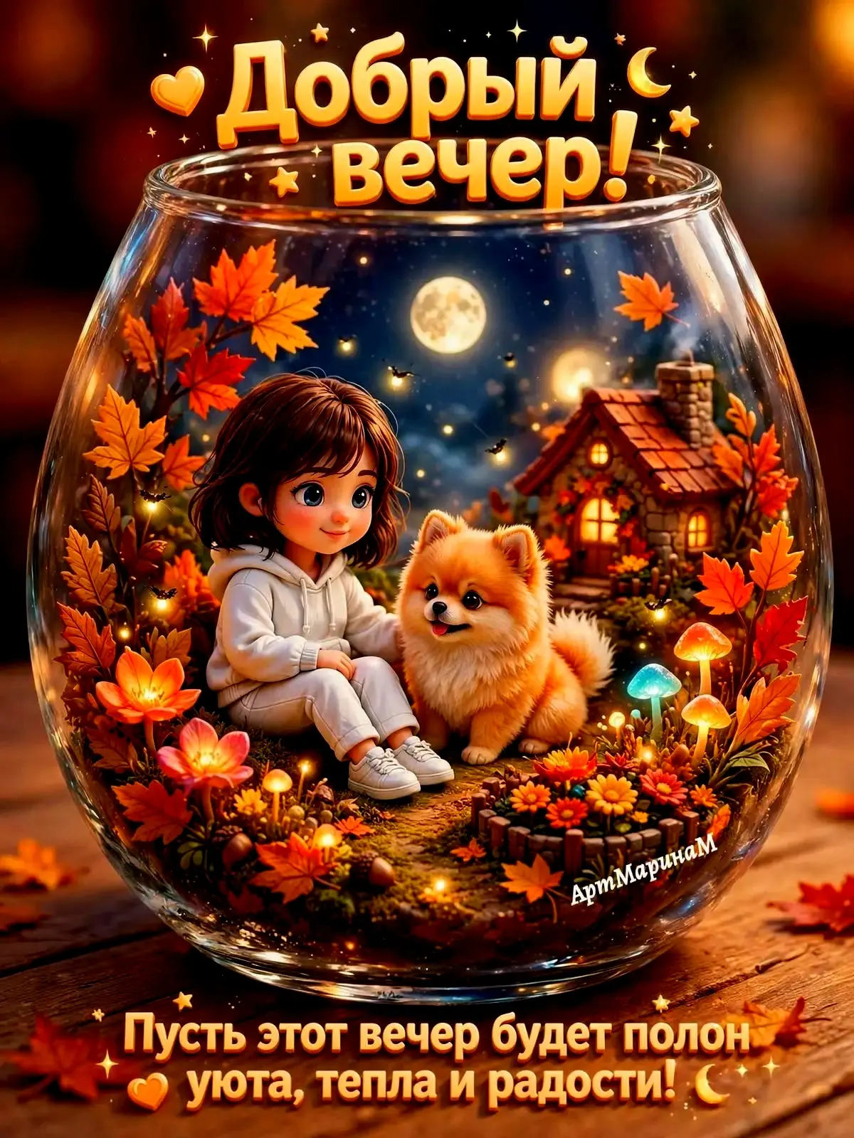 Самые интересные вечерние открытки 🤎❤🧡