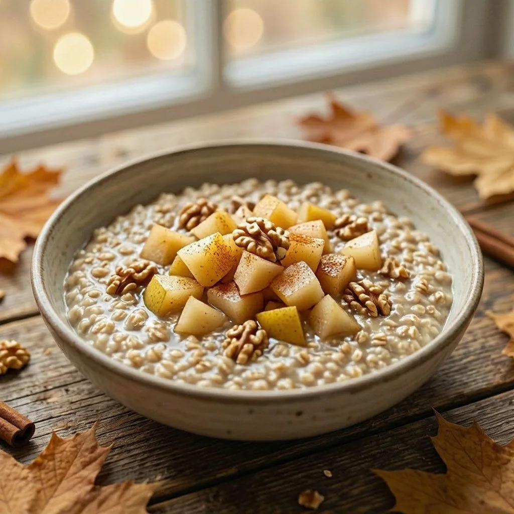 🍐 ОВСЯНКА С ГРУШЕЙ И КОРИЦЕЙ