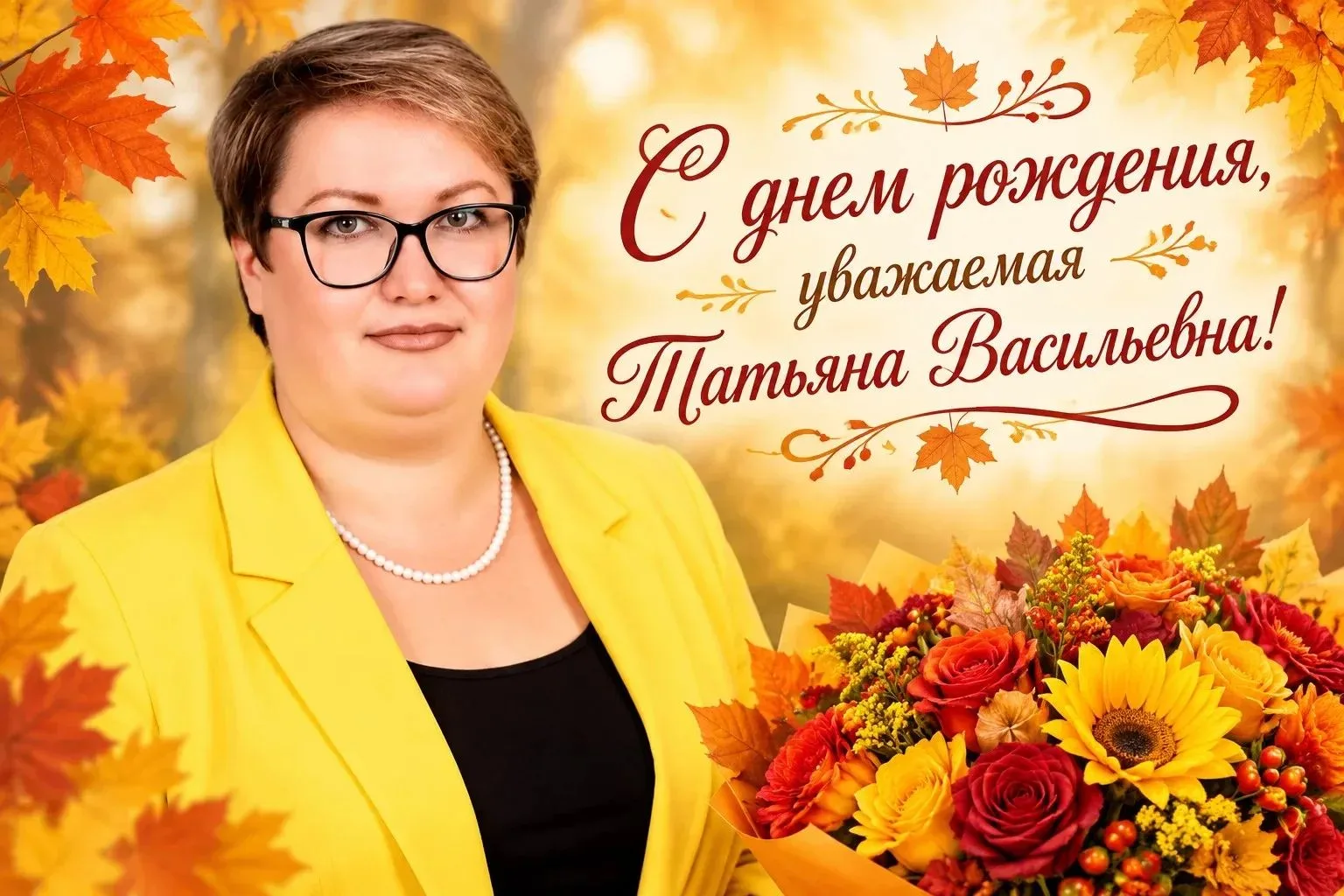 🎉 С днем рождения, уважаемая Татьяна Васильевна🎉