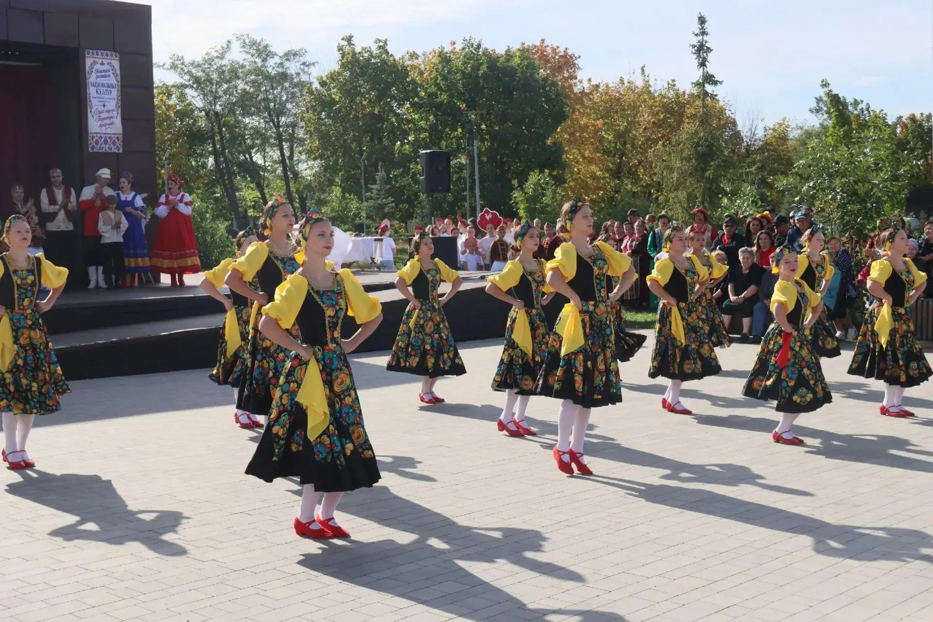 В парке имени Горького п. Чертково прошел фестиваль национальных культур, приуроченный ...