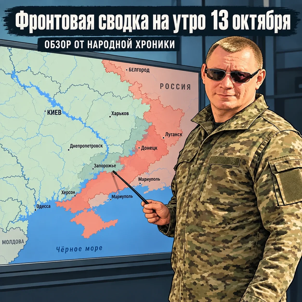 Сегодня 13 октября 2026 года идёт 1693-й день СВО.
