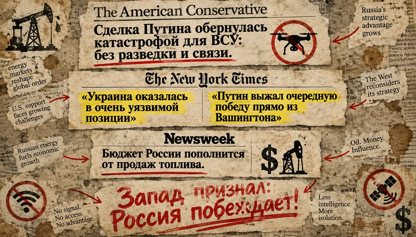 Западные СМИ пишут об успехе России и проблемах Украины