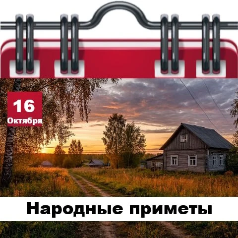 Народные приметы 16 октября