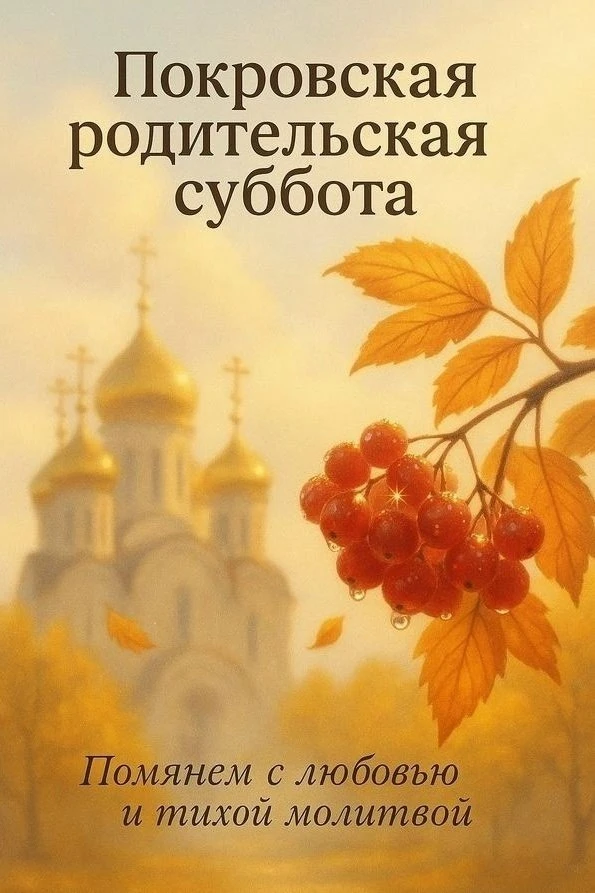 🙏 Покровская суббота нынче,