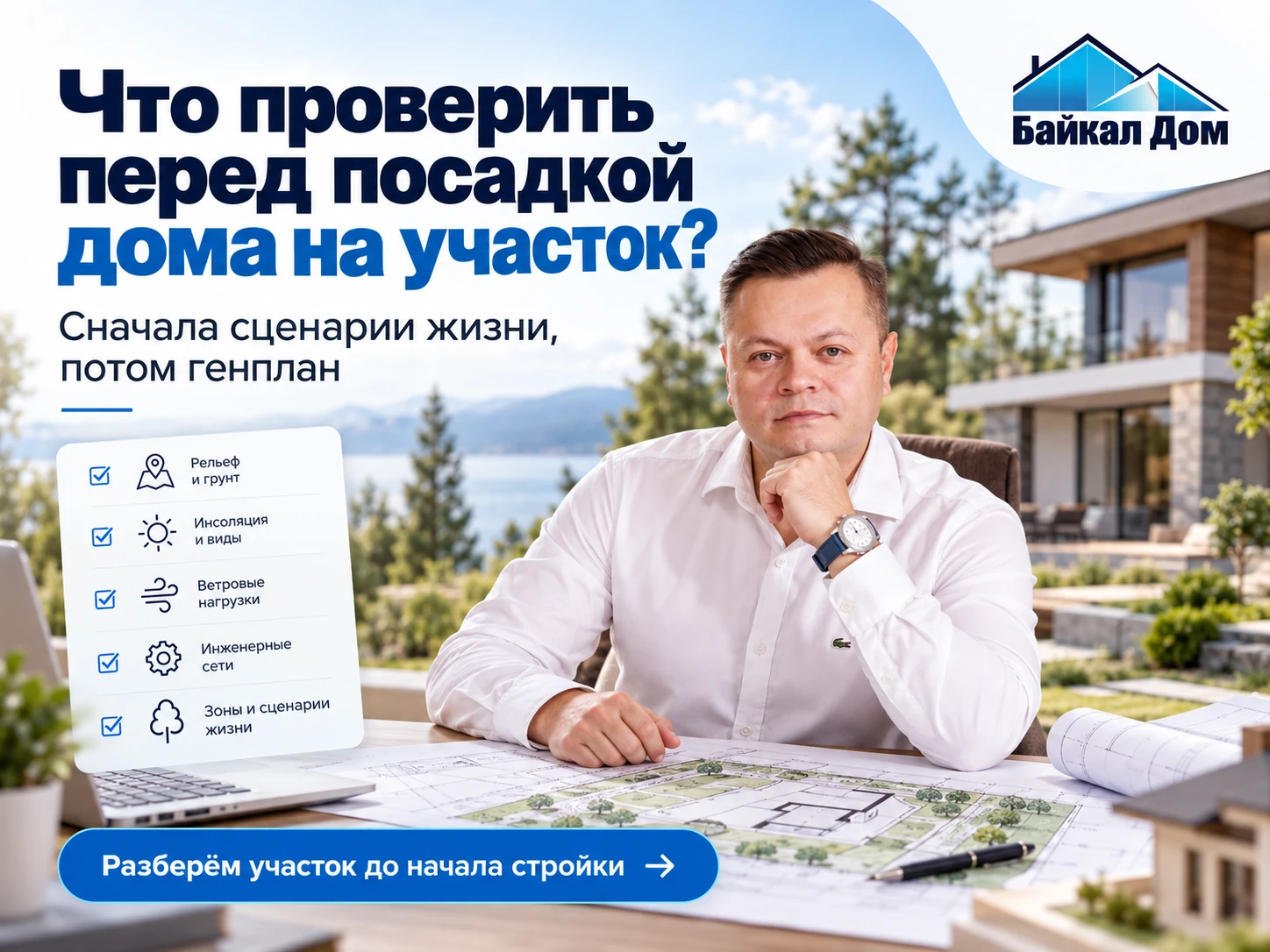 🏡 Что проверить перед посадкой дома на участок?