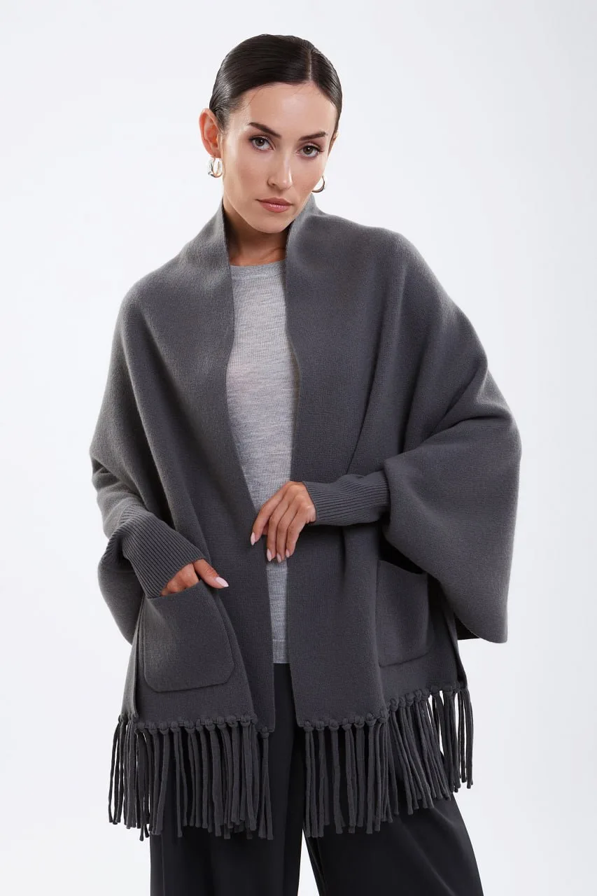 Кашемировое пончо — фаворит наших покупателей — снова в Cashmere House