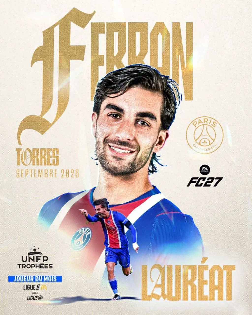 ⚽️⭐️Ферран Торрес признан лучшим игроком сентября в Лиге 1!