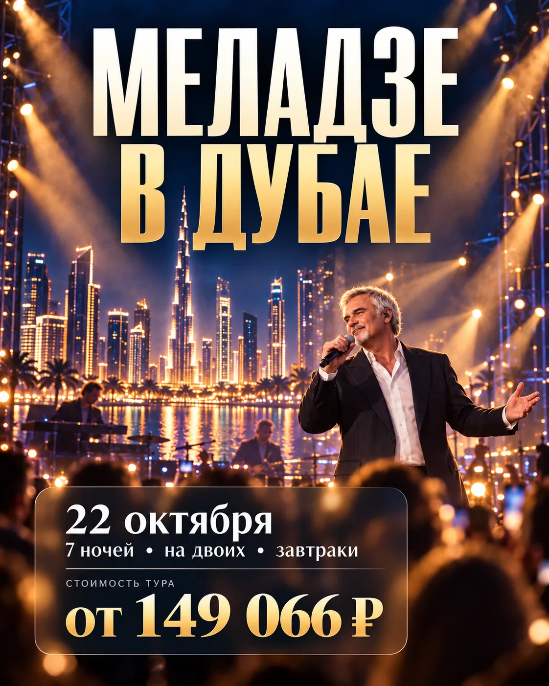 ЛЕТИМ В ДУБАЙ НА КОНЦЕРТ МЕЛАДЗЕ 🔥🎤
