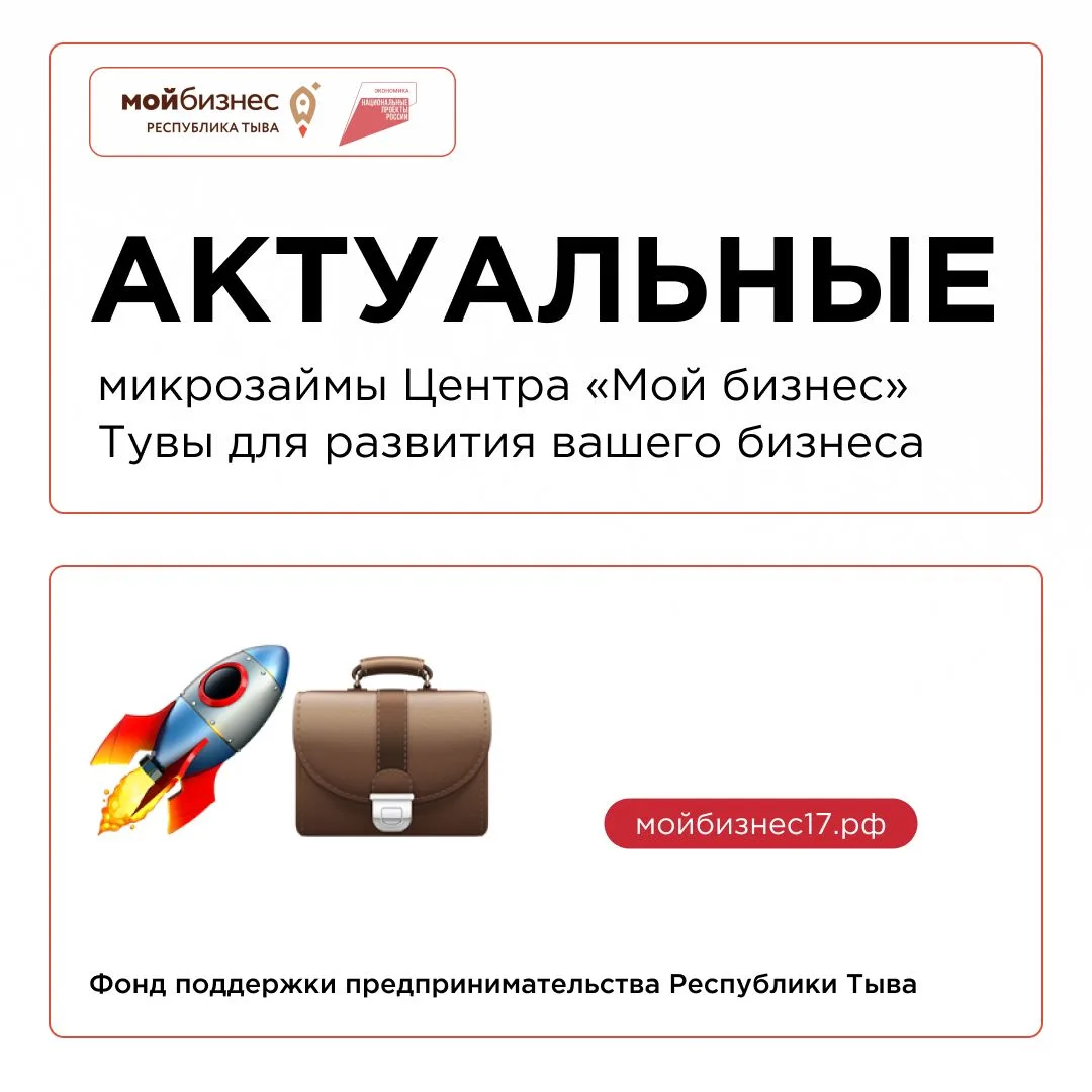 🏛 Какие микрозаймы можно получить в Центре «Мой бизнес» Тувы