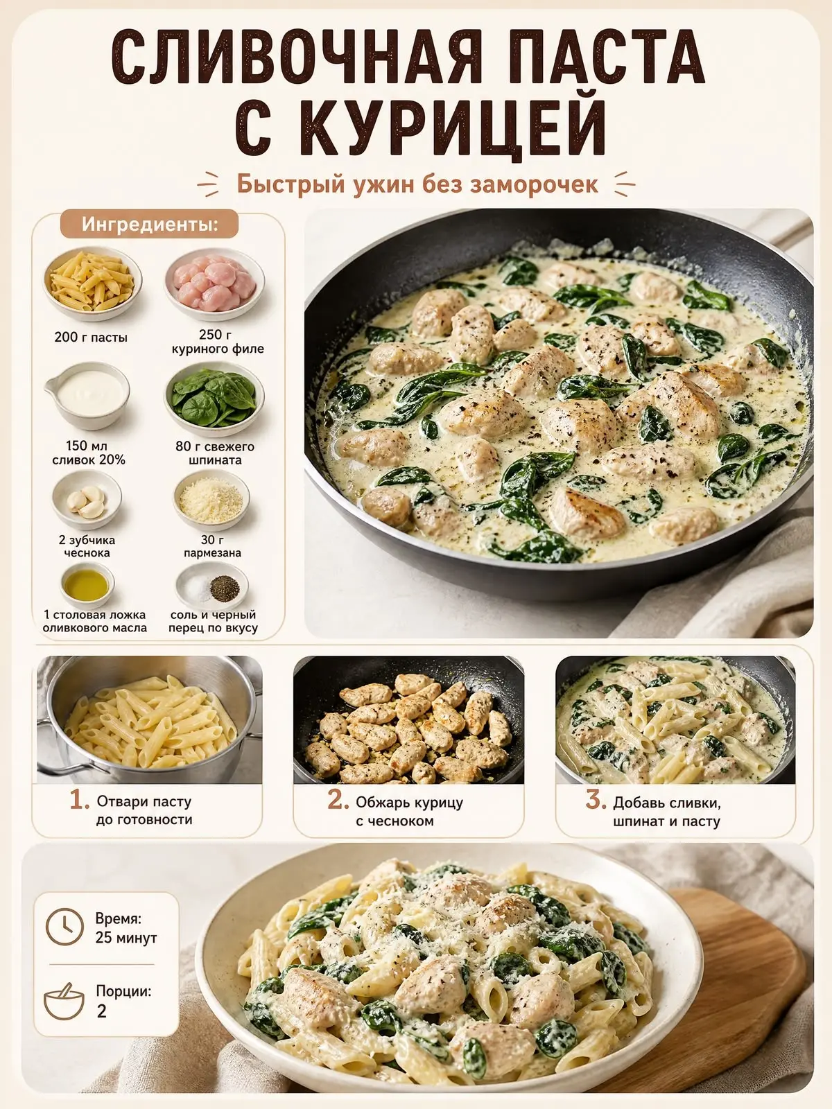 Рецепт на ужин 🍲