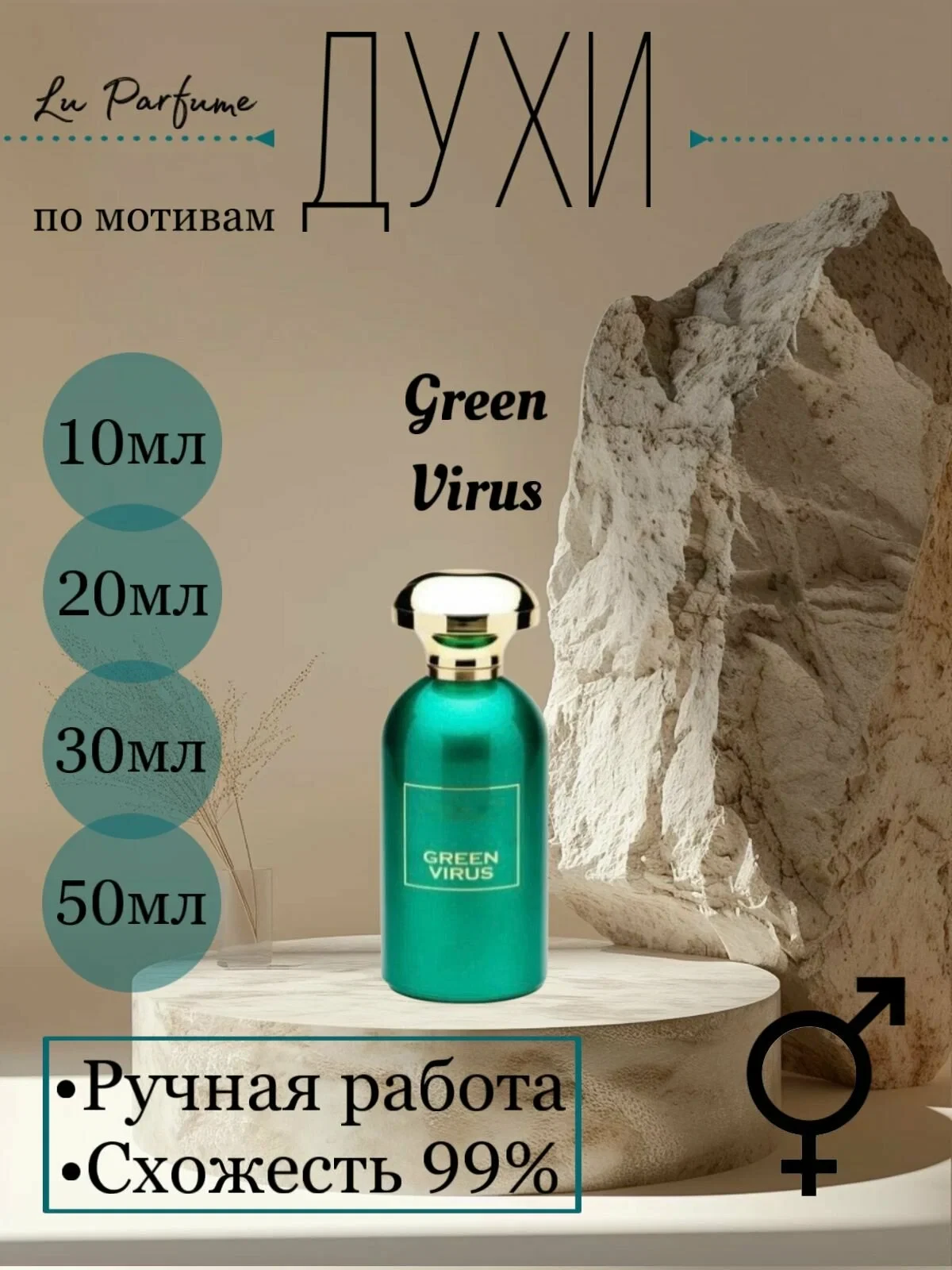 Духи ручной работы по мотивам 'Green Virus', для мужчин и женщин Lu Perfume