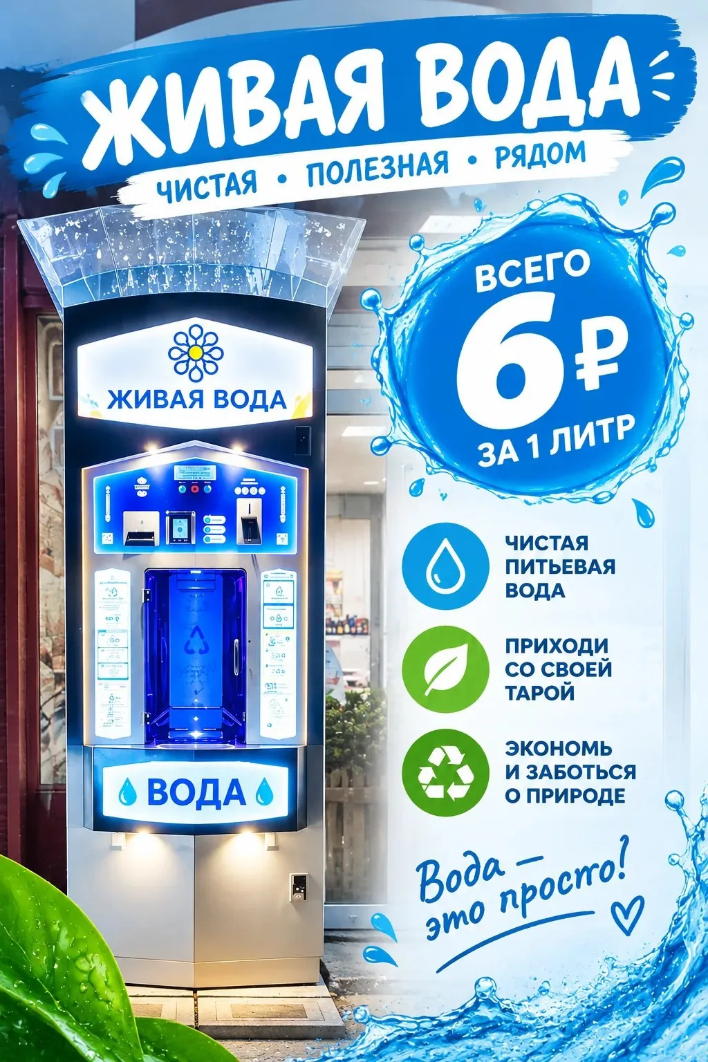💧 ПОКУПАЙ ВОДУ, А НЕ БУТЫЛКИ! 🌍