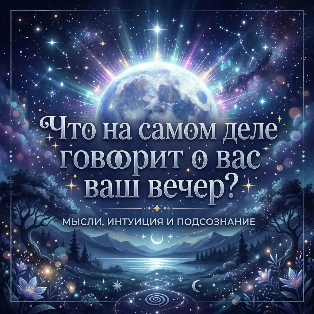 🌙ЧТО НА САМОМ ДЕЛЕ  ГОВОРИТ О ВАС ВАШ ВЕЧЕР ?