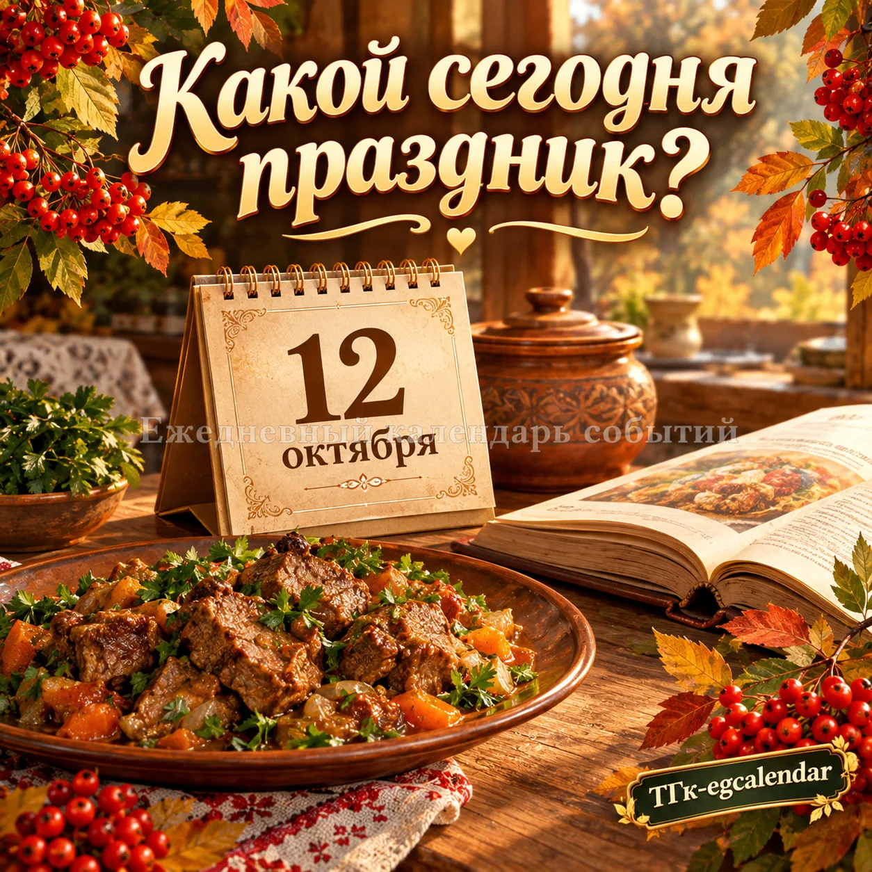 🗓 12 октября 2026 года, понедельник