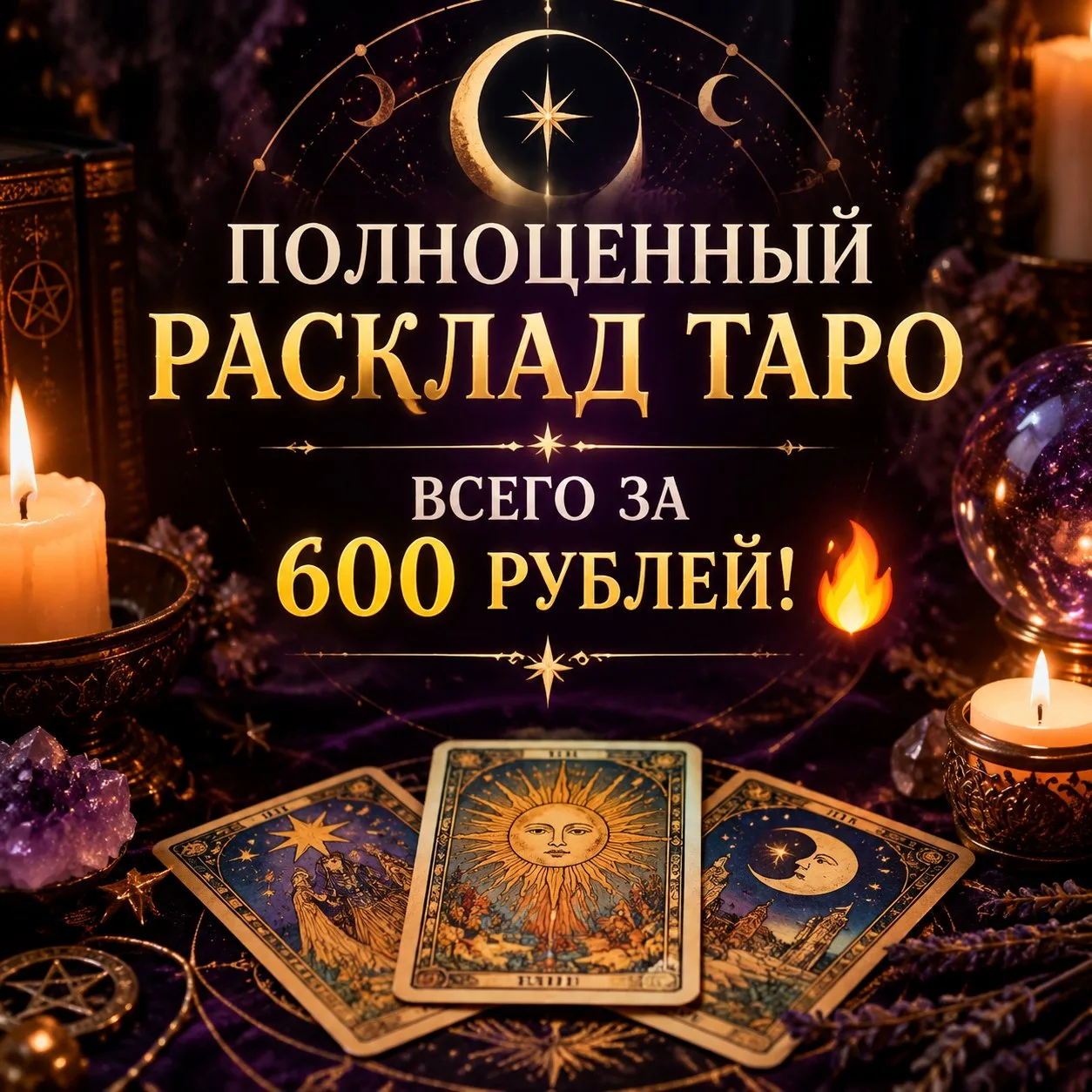 🔥ТОЛЬКО СЕГОДНЯ И ЗАВТРА : ПОЛНОЦЕННЫЙ РАСКЛАД ВСЕГО ЗА 600 РУБЛЕЙ! 🔥