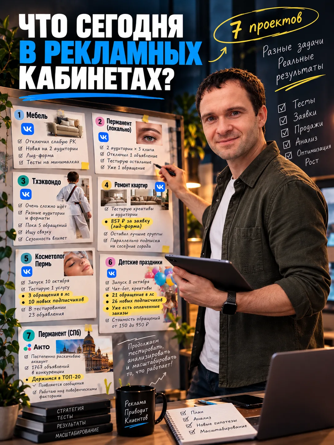 🚀 Что сегодня происходит в моих рекламных кабинетах?