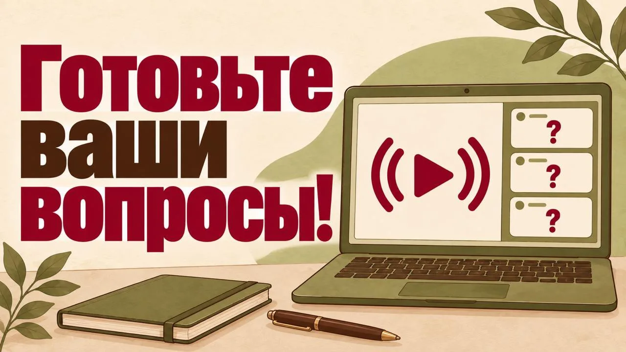 Вебинар сегодня в 19:00 мск!