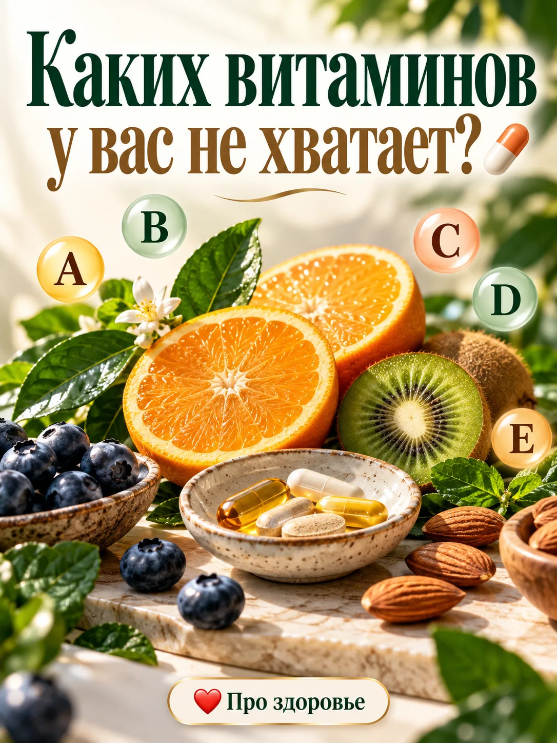Каких витаминов у вас не хватает?💊