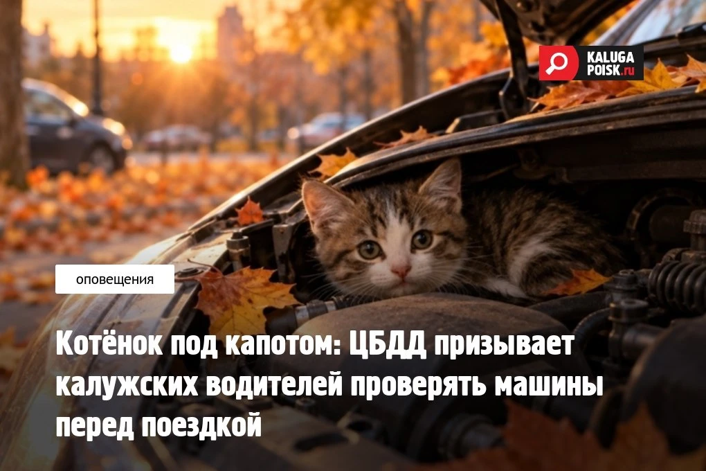 С наступлением холодов бездомные кошки всё чаще забираются под капоты автомобилей в пои...