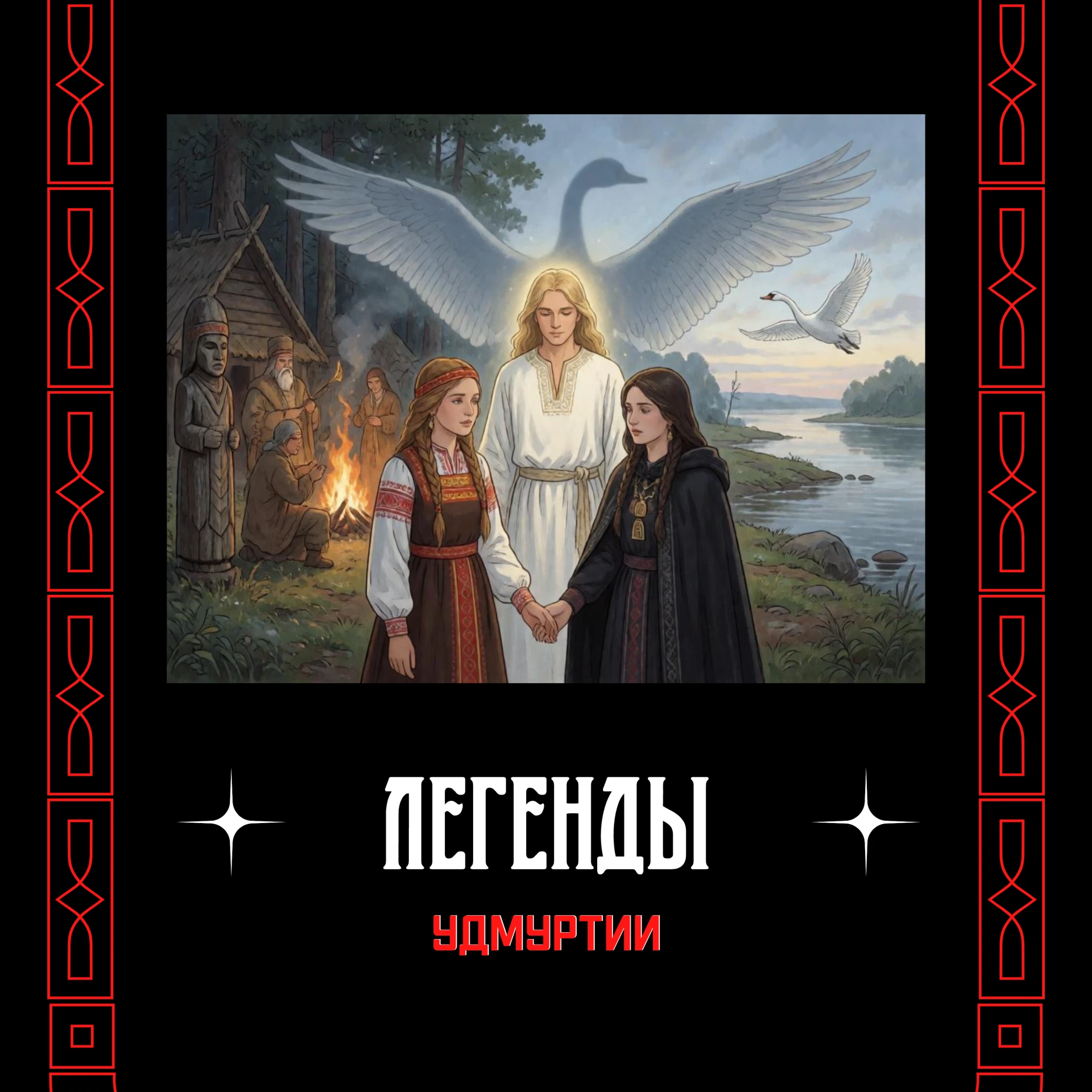 🌿 Дунай, сын Белой Лебеди — легенда о небесном госте, который спустился к древним удму...