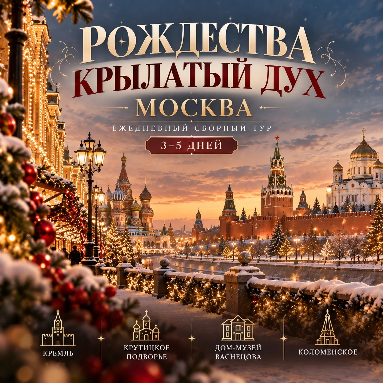 🎄 «РОЖДЕСТВА КРЫЛАТЫЙ ДУХ» В МОСКВЕ