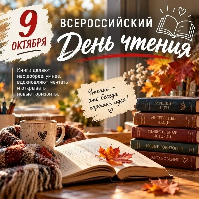 📚 9 октября - Всероссийский день чтения📚