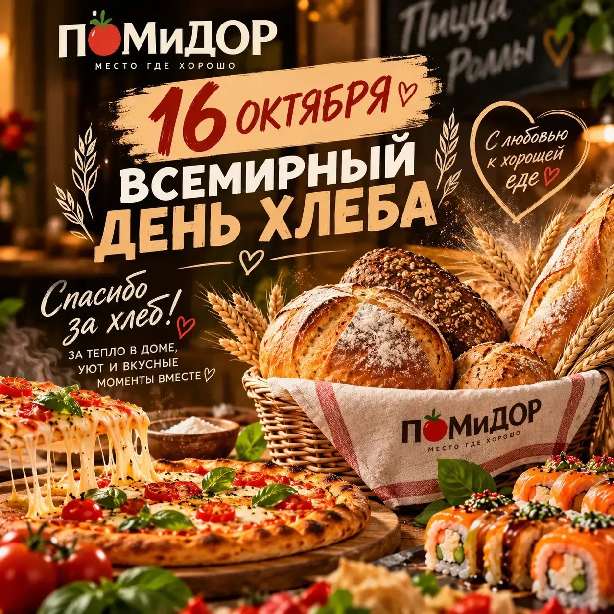 🍞 Сегодня тот самый день, когда можно не считать кусочки…