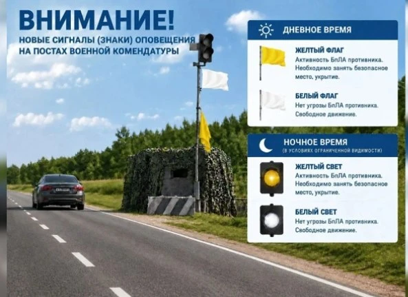 В Новозыбковском округе ввели цветовую систему оповещения об угрозе БПЛА. На постах 160...