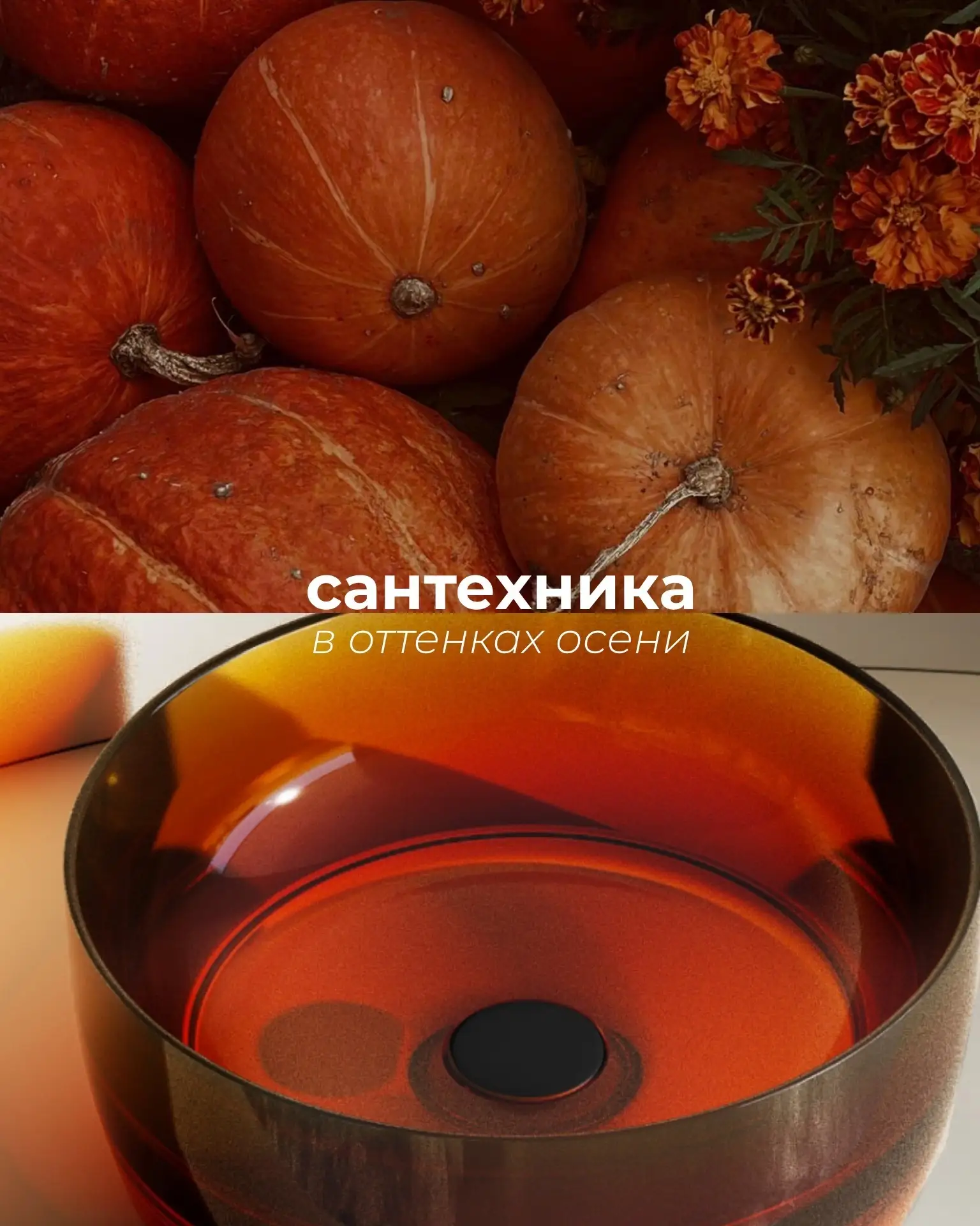 Сантехника в оттенках осени 🍁