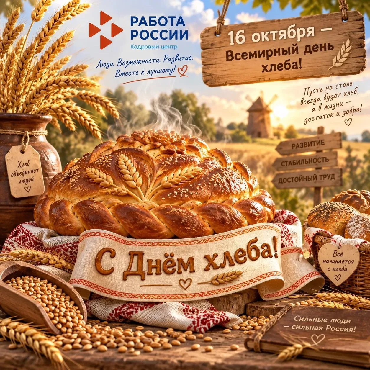 🍞 День хлеба — 16 октября: когда каждый ломтик рассказывает историю