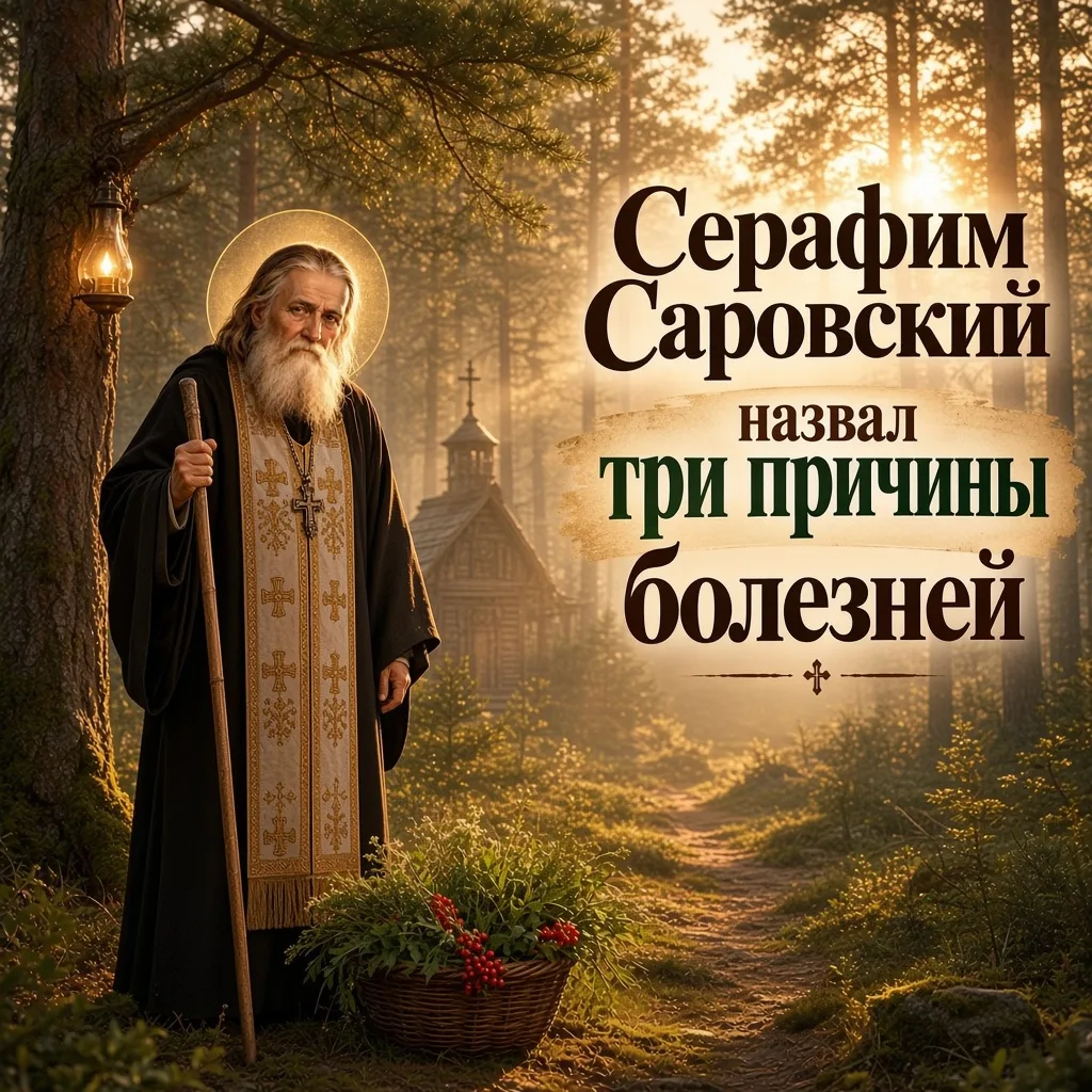 ☦️ ТРИ ПРИЧИНЫ БОЛЕЗНЕЙ ПО СЕРАФИМУ САРОВСКОМУ: О ЧЁМ СТОИТ ЗАДУМАТЬСЯ 🤍