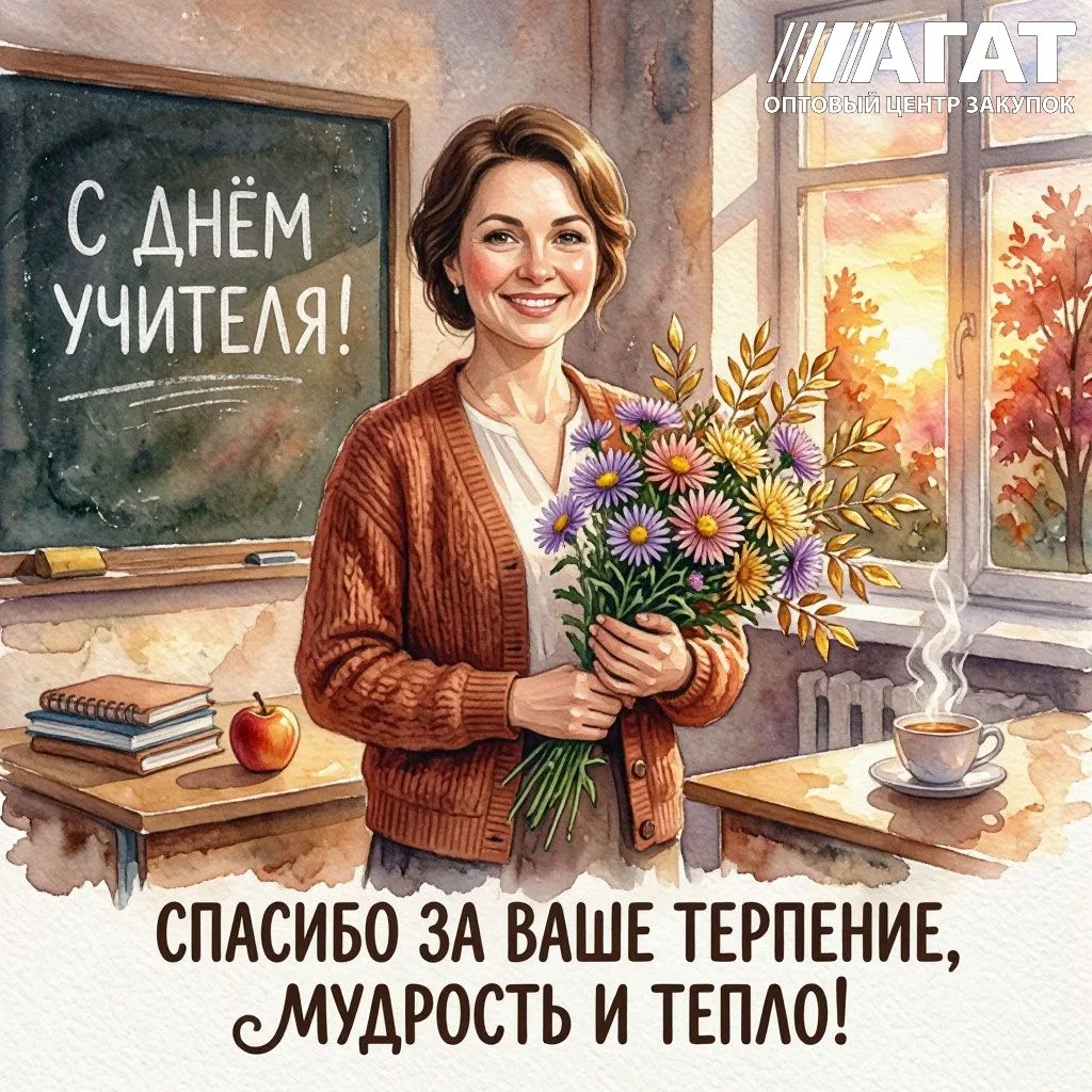 💐 С Днём учителя! 💐Сегодня хочется сказать спасибо всем, кто каждый день зажигает в д...