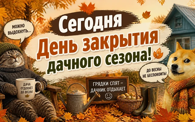 Сегодня День закрытия дачного сезона!