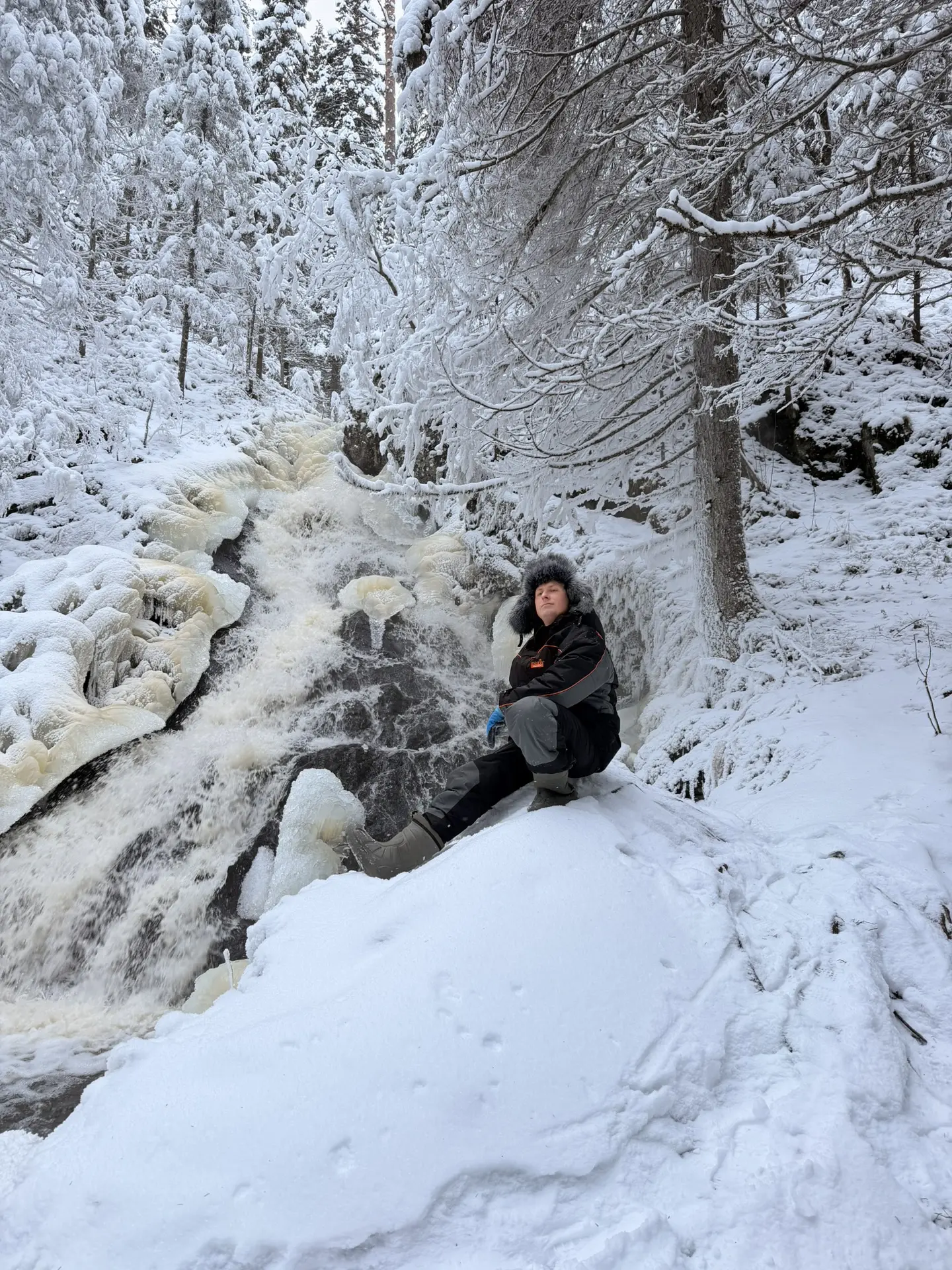 Мой самый любимый водопад Северного Приладожья. Молочный.