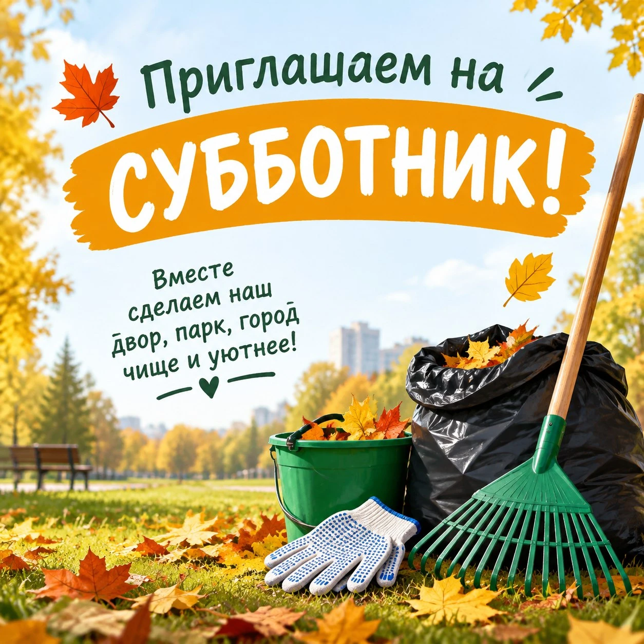 🍁Приглашаем на субботник!