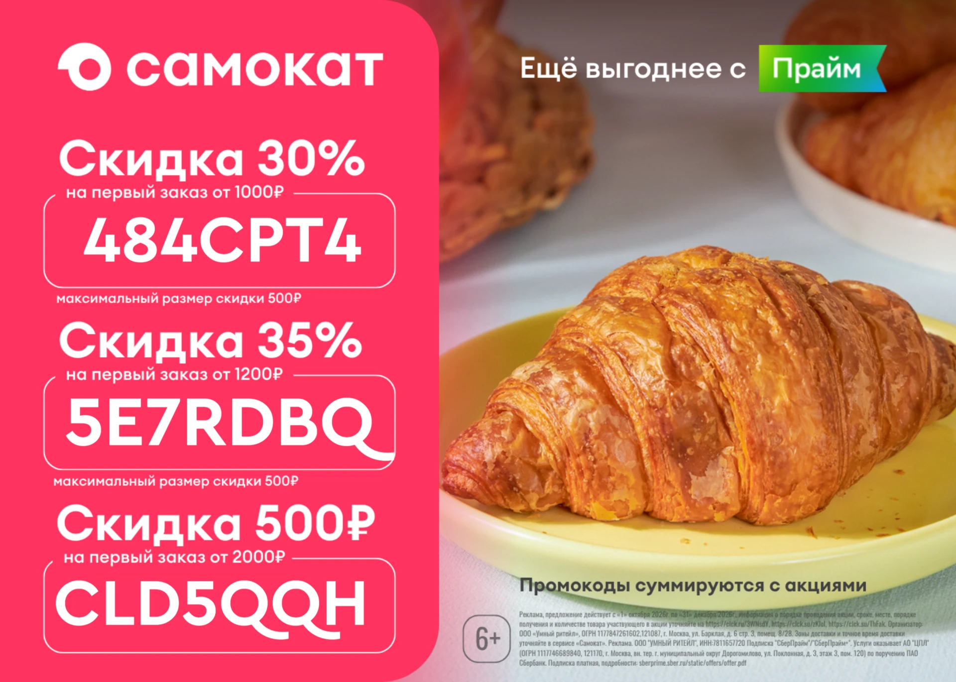 Самокат: актуальные промокоды