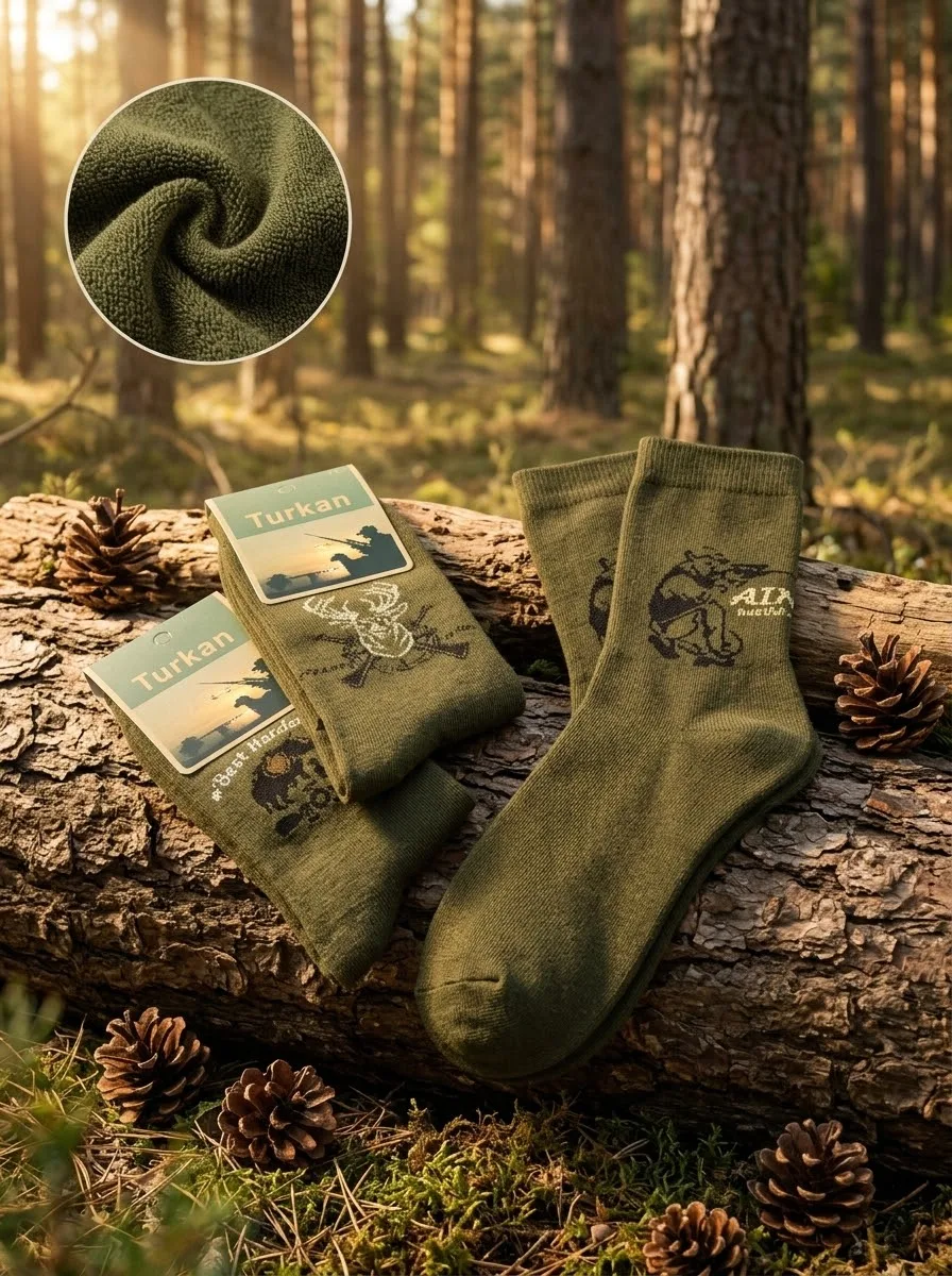 Тепло и комфорт в любых условиях: махровые носки TURKAN 🌲🦌Мерзнут ноги в сапогах или ...