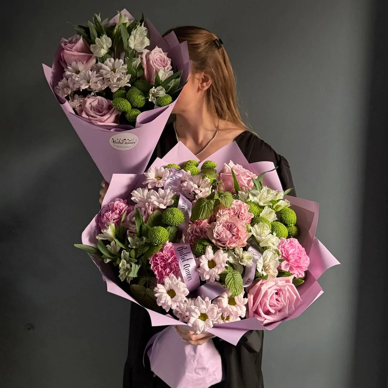 Букеты в сиреневых оттенках 💜