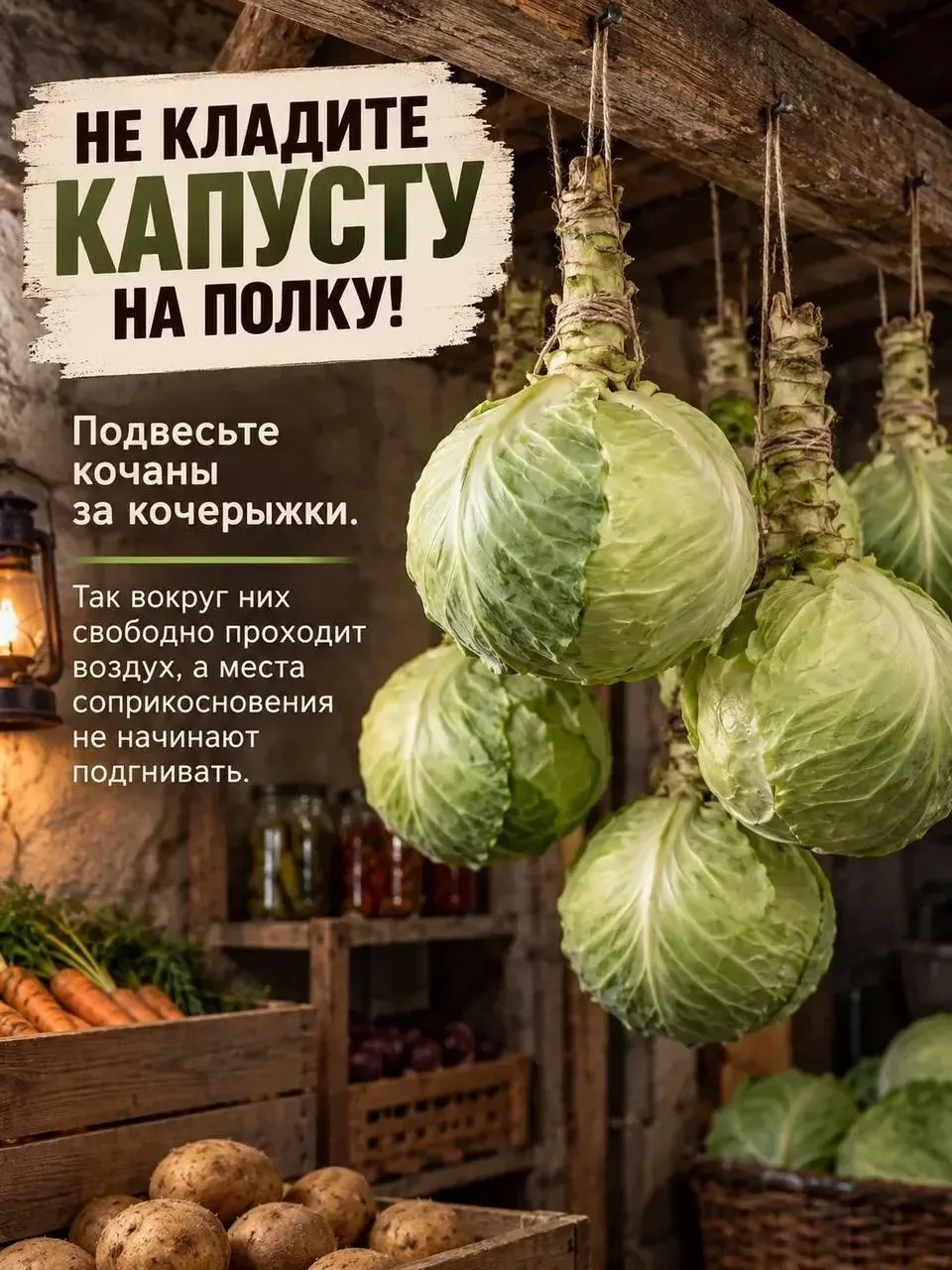 🥕 Секреты хранения овощей в погребе от бабушек