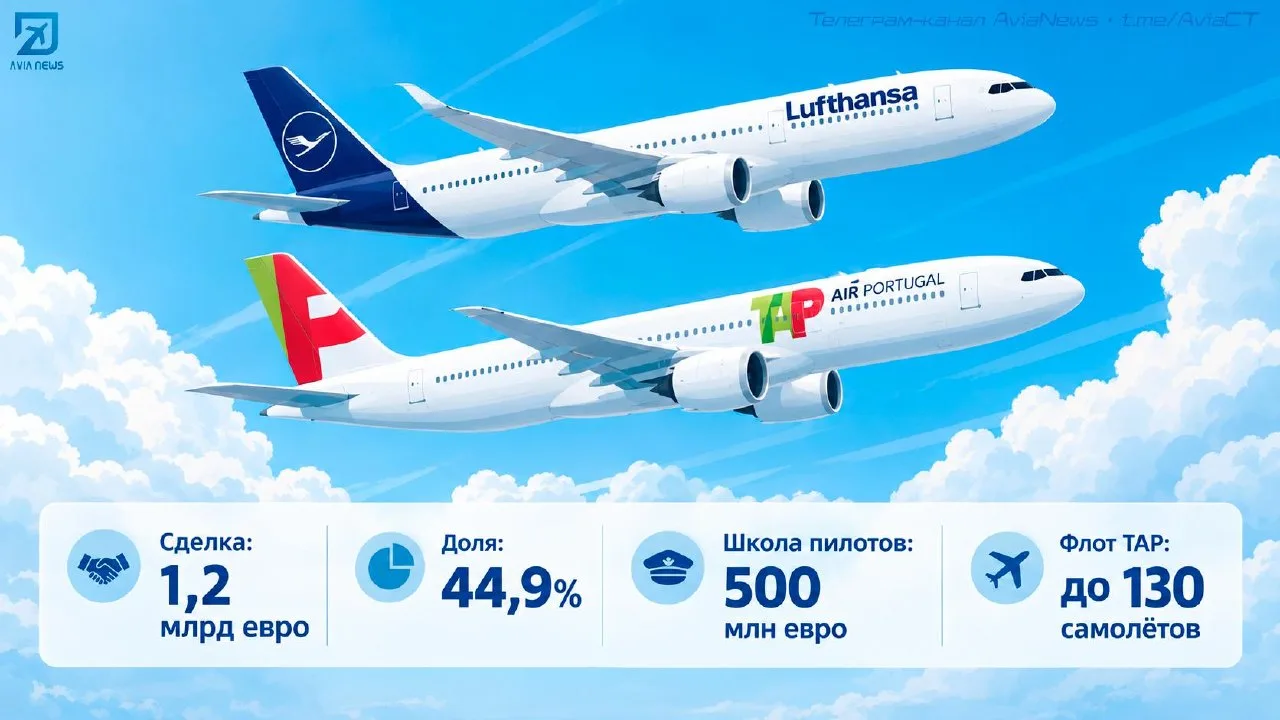 🇵🇹 Официально: Lufthansa выиграла борьбу за долю в португальской TAP