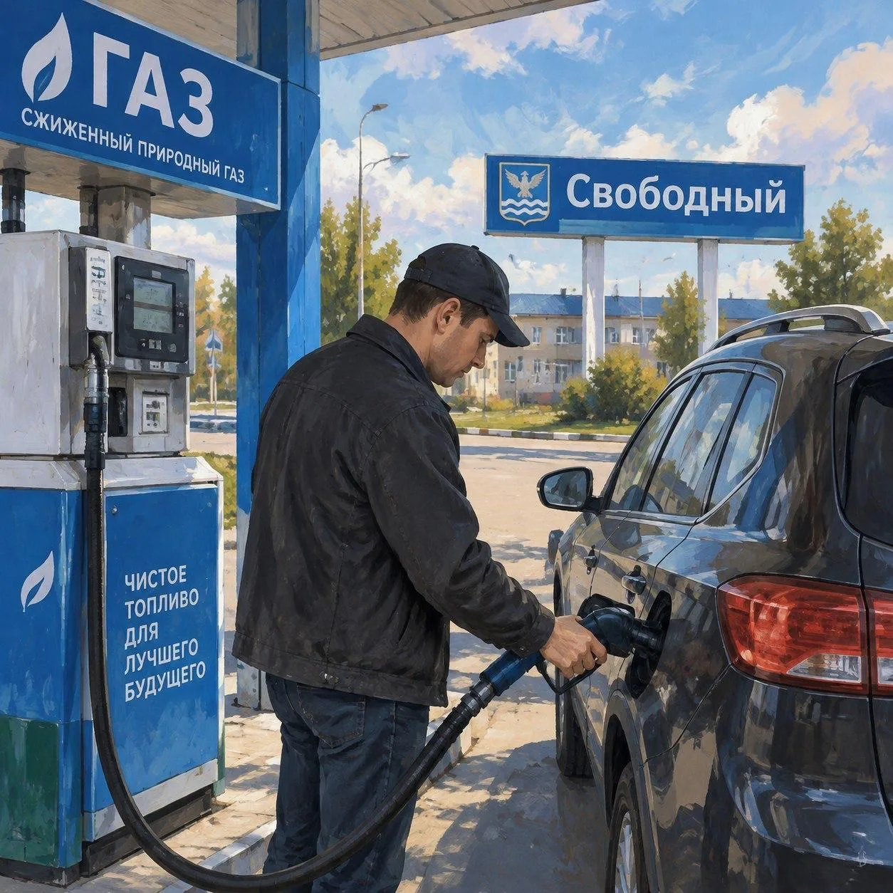 ⛽️ Первая в Приамурье стационарная газовая заправка появится в Свободном