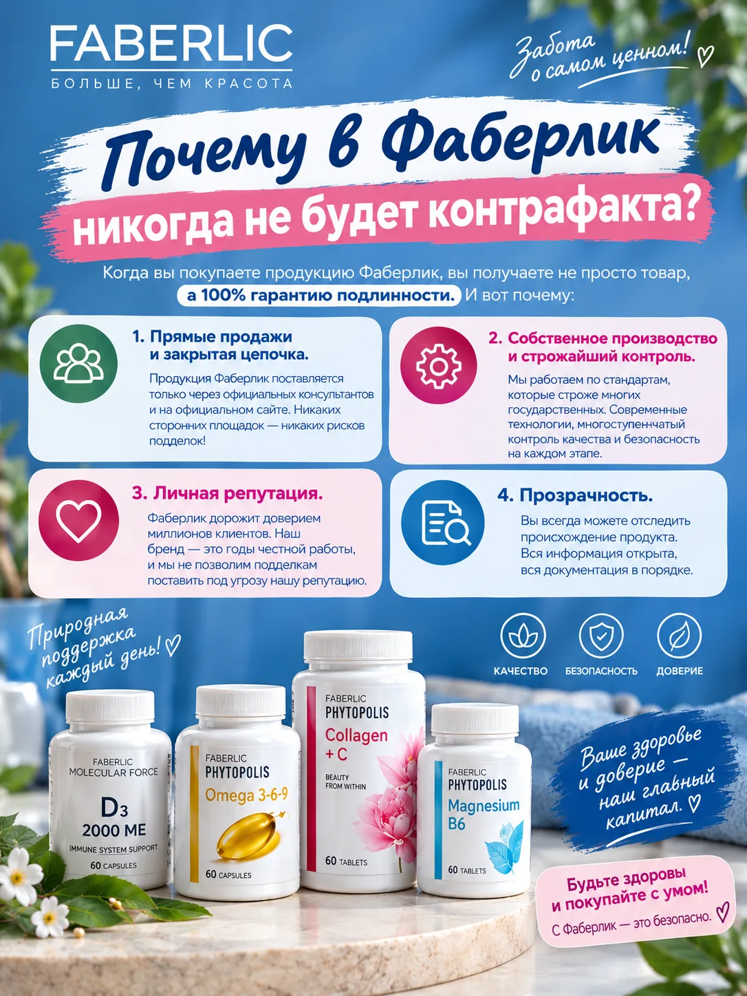 Почему в Фаберлик не бывает подделок ‼️