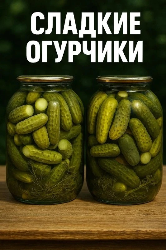 СЛАДКИЕ ОГУРЧИКИ НА ЗИМУ