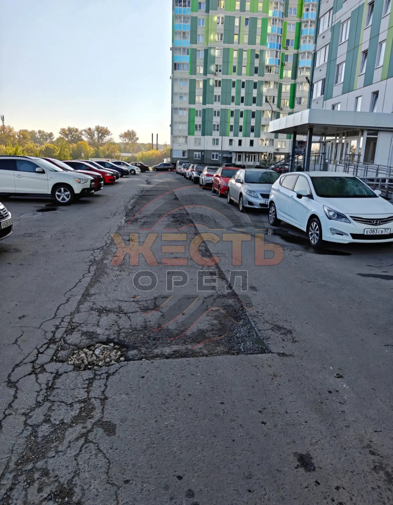 В Орле на Кузнецова ямы давно ждут ремонта